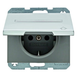 K.5 Gniazdo SCHUKO z pokrywą i polem opisowym 47527203