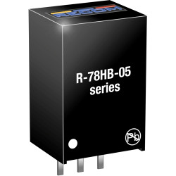 DC converter, 9-72 VDC, 1.65 W, 1 output, 3.3 VDC, 82 % efficiency, R-78HB3.3-0.5