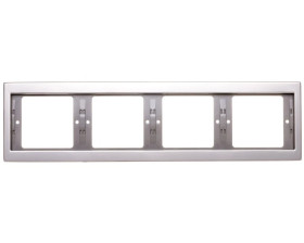 Berker K.5 Ramka poczwórna pozioma stal szlachetna nierdzewna 13837004