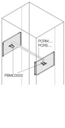ABB Akcesoria do obudów Zestaw instalacyjny PMCS 1STQ009206A0000 Płytki modułowe — System Pro E Power 196 mm 196 mm 467