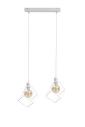 Lampa wisząca loftowa 2xE27 RUBEN WHITE