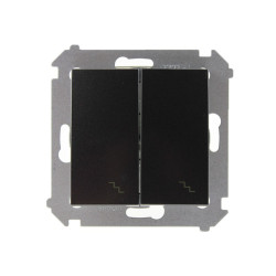 Łącznik schodowy podwójny antracytowy DW6/2.01/48 Simon54 Kontakt-Simon