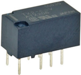 Relay, 2 Form C (NO/NC), 12 V (DC), 1028 Ω, 2 A, 220 V (DC), monostable, TX212J