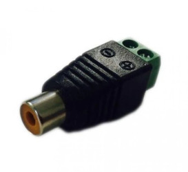 Gniazdo RCA Montaż na kablu Żeński Śruba Niklowany RS PRO /5szt./