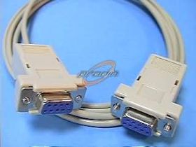 KOMPUTEROWE PRZYŁĄCZE DB9F/DB9F 1.8m NULLMODEM
