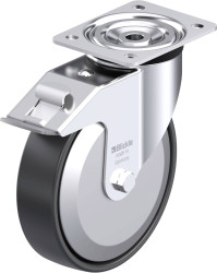 Blickle 952319 L-PP 200K-FI-FA Rolka obrotowa z blachy stalowej Średnica koła: 200 mm Maksymalne obciążenie: 400 kg 1 sz