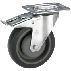 D&#xF6;rner &#x2B; helmer 716565F Swivel Wheel Diameter100mm 150kg Load Galvanised Steel