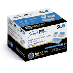 Zestaw szybkozłączek z dźwignią Simet SCL COMBO 1 - 4mm 32A/450V - Idealna Szybkozłączka - 30szt.