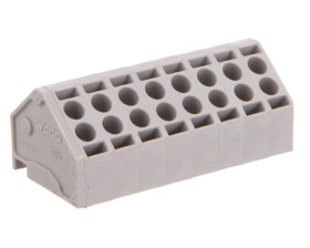 Listwa nasadzana do płytek drukowanych 8-biegunowa szara raster 5mm 806-108 /100szt./