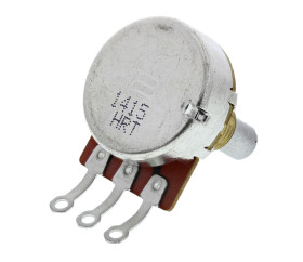 Potencjometr 500kΩ typ Obrotowy Bourns średnica wału 6,35 mm 0.25W długość wału 19mm średnica 24.2mm Montaż panelowy