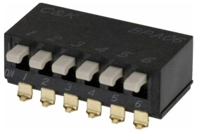 C & K Switches BPA06SBR DIP Switch BPA Series Przełącznik typu DIP Ilość styków 6 1 szt. taśma na dużej rolce