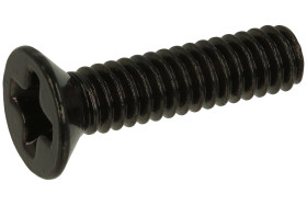 Wkręt; M2X8/D965B; M2; 6,8mm; 8mm; stożkowy; philips (+); stal ocynkowana; czerniony; D965; Kraftberg; RoHS