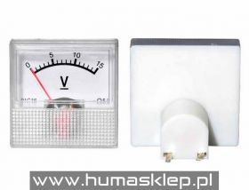 Woltomierz analogowy mini 15V