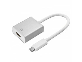 Adapter USB Type-C Maclean, HDMI 1080p 4k@30Hz HDCP 2.2, Metalowa...