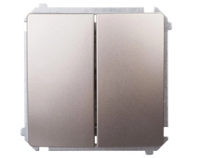 Simon Basic Łącznik świecznikowy z podświetleniem, szybkozłącza, satyna BMW5L.01/29