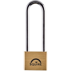 Squire LN44 LN44 Lion Brass Padlock 4-Pin 40mm - 100mm Long Shackle