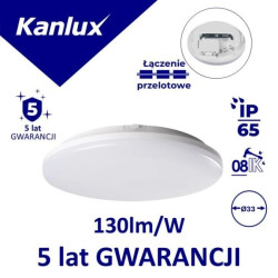 Plafoniera LED okrągła STIVI LED 36W-NW-O 4680lm 4000K barwa neutralna IP65 IK08 35002