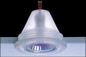 1000-008.01 Silicone enclosure, low-voltage halogen spotlight, white