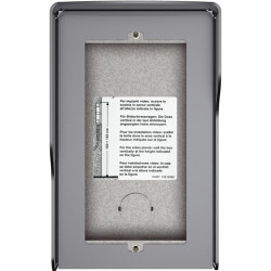 Obudowa natynkowa z daszkiem do paneli sfera 2 moduły stalowoszara 350623