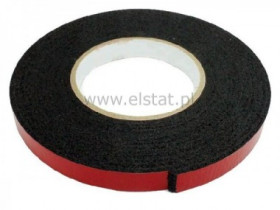 Taśma; pianka dwustronna; 5mm x 4.5m czarna