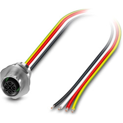 Sensor actuator cable, M12-cable socket, straightto open end, 2m, 4 poles