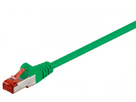 Kabel Patchcord CAT 6 S/FTP PIMF LC RJ45/RJ45 0.25m zielony