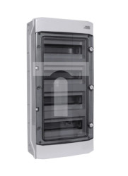 Rozdzielnica modułowa 4x12 natynkowa IP65 drzwi przeźroczyste PHS