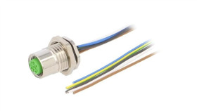 7000-13565-9750100 Gniazdo Proste M12, P5 Z Przwodem O Długości 1M, Pur