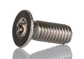 Śruba maszynowa M6 łeb z łbem stożkowym Stal nierdzewna długość 16mm