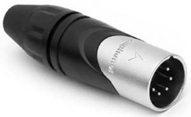 Amphenol AX5M Złącze męskie XLR, niklowany, 1 szt.