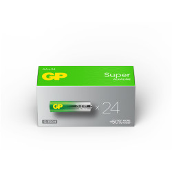 GP GPPCA15AS650 GP Super Alkaline AA 24&#x27;s Paper box