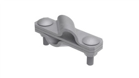 Złącze Krzyżowe Skośne Pręt-Pręt 3-Elem. Stal Ocynkowana Ogniowo 116.6 Og...