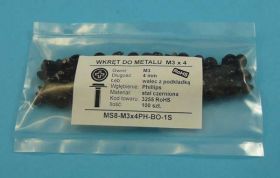 MS8 M3x04 PH-BO WKRĘT DO MET.WALEC Z PO