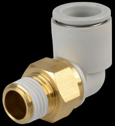 Screw connection, angled, pivoting, R1/4 &lt;&gt; Ø 12 mm