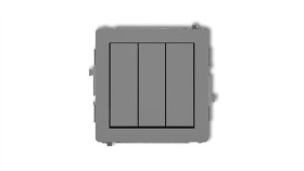 Deco Łącznik Potrójnego Szary Mat 27Dwp-7