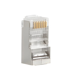 Wtyk LAN RJ45 8P8C kat 5e FTP do linki i do drutu, Lanberg