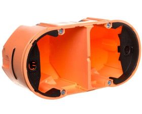 Berker TS Puszka podtynkowa podwójna do sensorów dotykowych 68x136x76mm pomarańczowa 1870