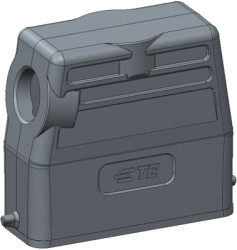Housing, size HA16, die-cast aluminum, PG21, angled, clip locking, IP65, T1339160121-000
