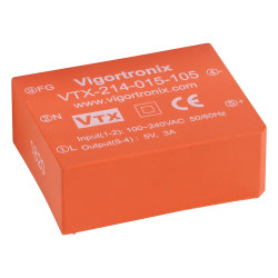 Vigortronix VTX-214-015-105 15W SMPS AC-DC Converter 5V Output