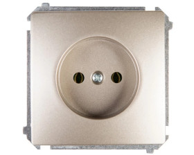 Simon Basic Gniazdo pojedyncze b/u 16A IP20 satynowe BMG1.01/29