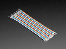Adafruit Premium Male/Female Raw Jumper Wires - 40 x 6"