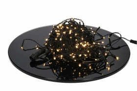Lampki Bulinex kurtyna sople 200led białe ciepłe 9,6m