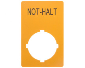 Tabliczka opisowa żółta prostokąt 50x33mm NOT-HALT M22-XZK1-D99 121089