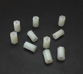 10 pcs M3x10 Distance Sleeve Post Standoff Spacer Polyamide Column