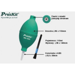 Zestaw czyszczący gruszka + pędzel MS-153C