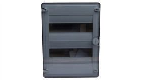 Rozdzielnica Modułowa 2X12 Natynkowa Ip40 Golf (Drzwi Transparentne) Vs212td