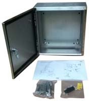 Szafka ścienna rozdzielcza 400 mm 300 mm 150mm Stal nierdzewna typu 304 RS PRO