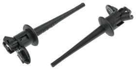 Zacisk testowy mini, Czarny, rozmiar: 2.79mm, Miedź, 5A, 300V