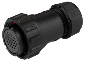 Złącze wielostykowe przemysłowe 24-pinowe Montaż na kablu Wtyczka RS PRO