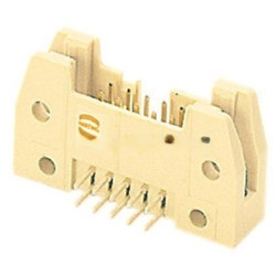 Pin header, 40 pole, pitch 2.54 mm, angled, beige, 09195407923